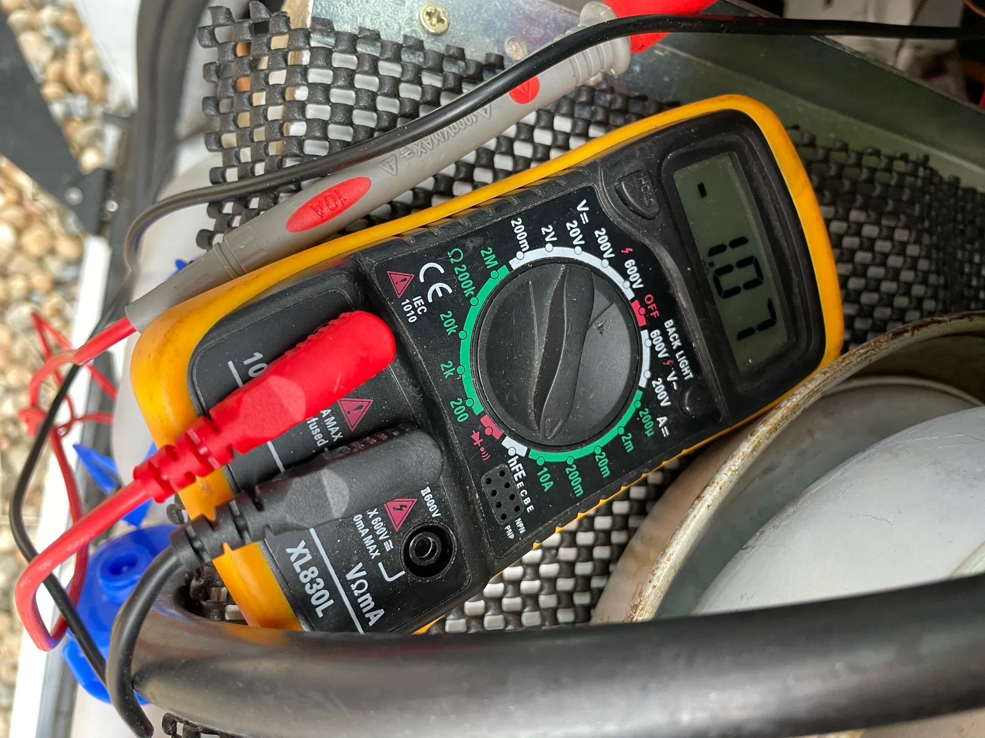 The LEDs in the camper draw just over 1 amp