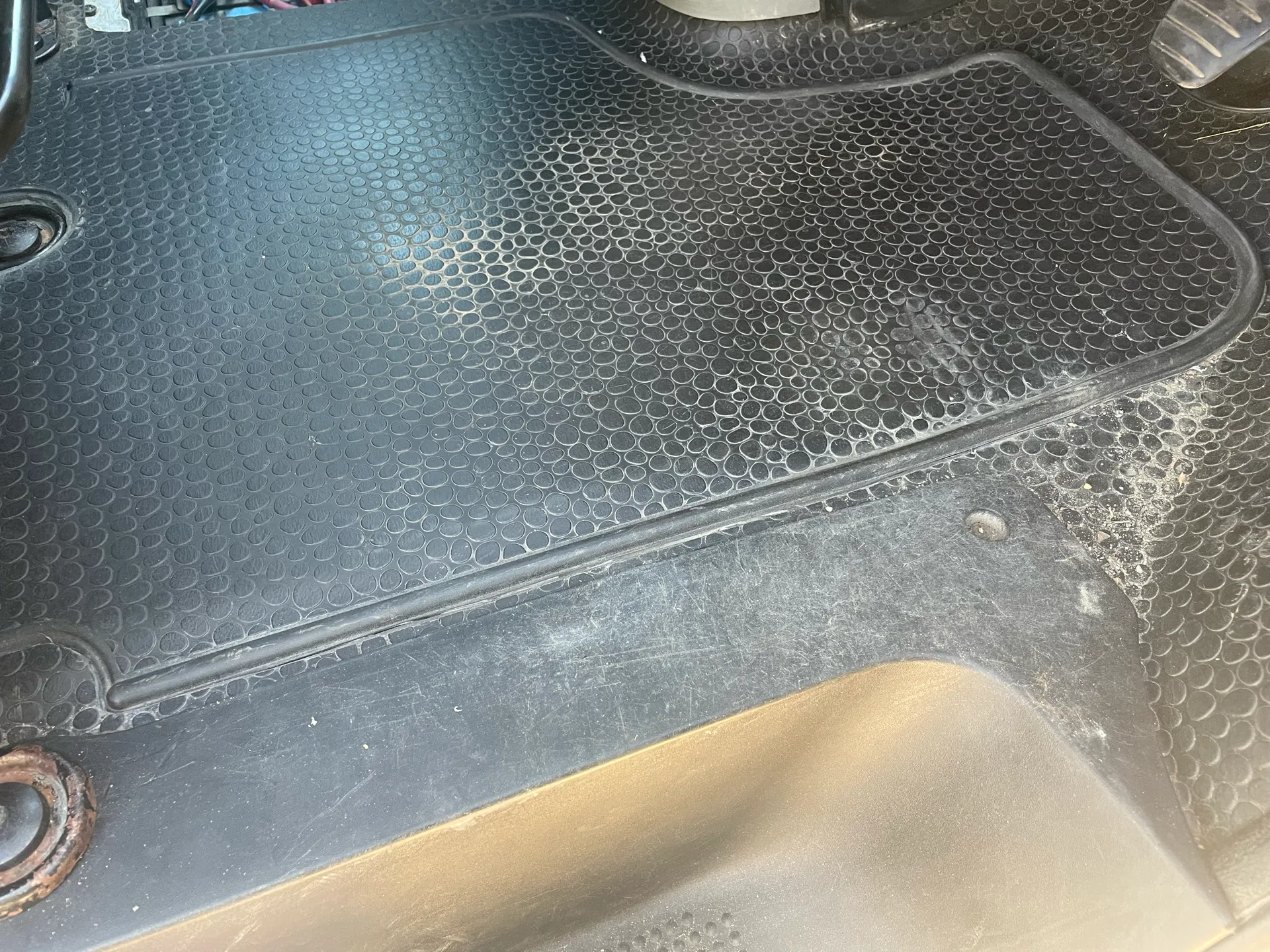 The floor back in place, you can’t really tell